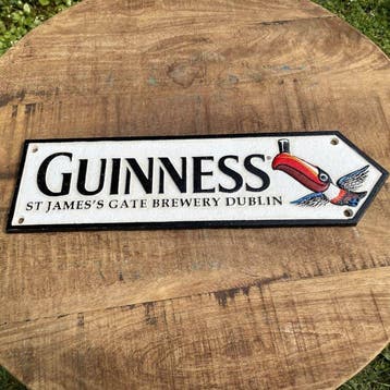 Guinness - Reclamebord - Metaal, Antiek en Kunst