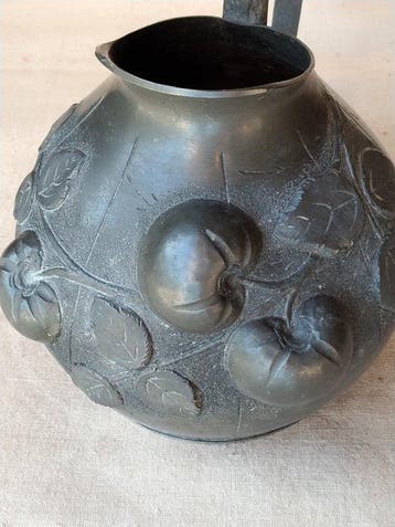 Thévenin - Pot - pommes - Étain - A.Thevenin Pichet etain, Antiquités & Art