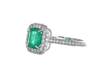 Zonder minimumprijs - Ring - 18 karaat Witgoud - 1.46ct. tw., Nieuw