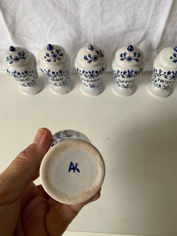 Olie-en-azijnstelletje (10) - Delfts blauw