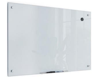 Veiling - U Brands Wit Frosted Magnetisch Glas Droog Wissen