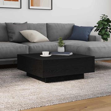 vidaXL Zwart eiken 80 x 80 x 31 cm Bewerkt hout, Verzenden