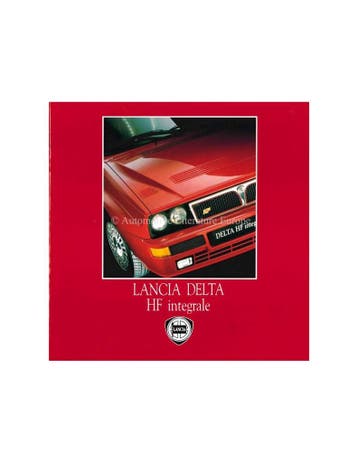 1992 LANCIA DELTA HF INTEGRALE BROCHURE FRANS