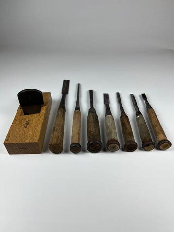 Gouges japonaises vintage pour la menuiserie et la sculpture, Antiquités & Art