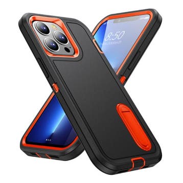 iPhone 13 Mini Armor Hoesje met Kickstand - Shockproof Cover, Verzenden