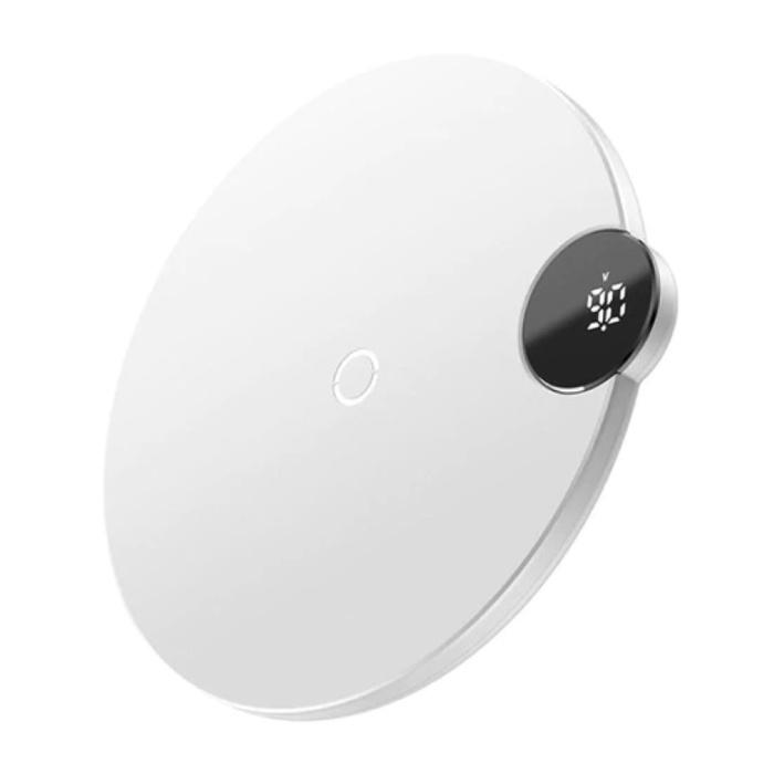 Qi Universele Draadloze Oplader 10W LED Display Wireless, Telecommunicatie, Mobiele telefoons | Batterijen en Accu's, Nieuw, Verzenden