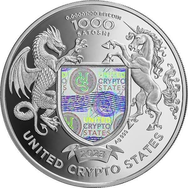 Verenigde Staten. 1000 Satoshi 2023 Statue of Liberty -, Postzegels en Munten, Munten | Europa | Niet-Euromunten