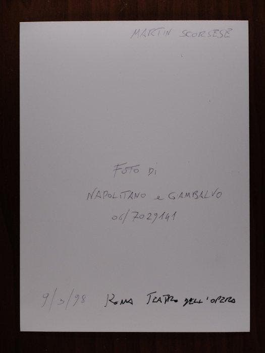 Giambalvo & Napolitano - Martin Scorsese, Collections, Cinéma & Télévision