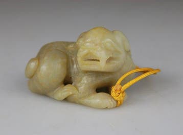 Sculpture Chinois - Chimere Lion - Style Archaique - Pierre