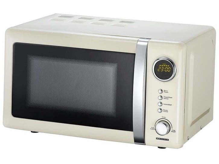 Melissa 16330108 - Magnetron - 700W 20L - Crème, Elektronische apparatuur, Microgolfovens, Zo goed als nieuw, Verzenden