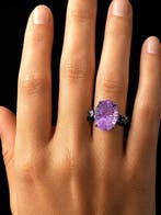 Améthyste - Argent - Bague - Déclaration royale