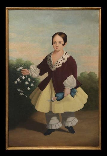 École Romantique Espagnole (XIX) - Portrait de Jeune Fille
