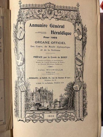 Wigniolle, J. - Annuaire général héraldique pour 1902.