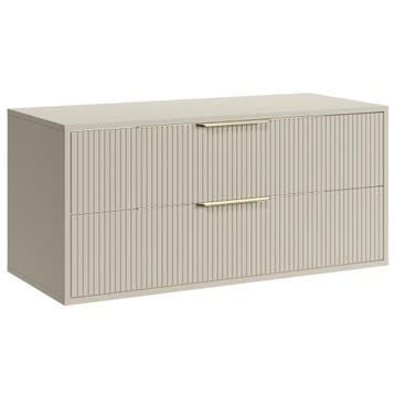 Wastafelkast Rimini 100 cm - Beige - Badmeubel, Verzenden, Nieuw