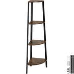 tectake Hoekkast Newbridge 34x34x125cm - Industrieel hout do, Verzenden, Nieuw