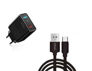 DrPhone HALO-X-Switch - 18W Lader met 3 Meter USB-C, Verzenden, Nieuw