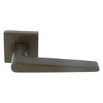 Deurkruk Wig op geveerd vierkant rozet brons, Ophalen of Verzenden, Nieuw