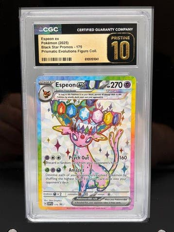 Pokémon Graded card - Espeon ex Promo card - CGC Pristine 10, Nieuw