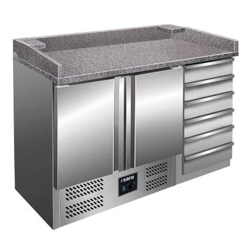 Pizzawerkbank | 257L | 2 Deuren (1/1 GN) + 6 Deegladen, Verzenden, Nieuw in verpakking