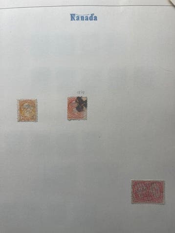 Canada en Australie 1870/2004 - Partij in 2 Albums, Gestempeld