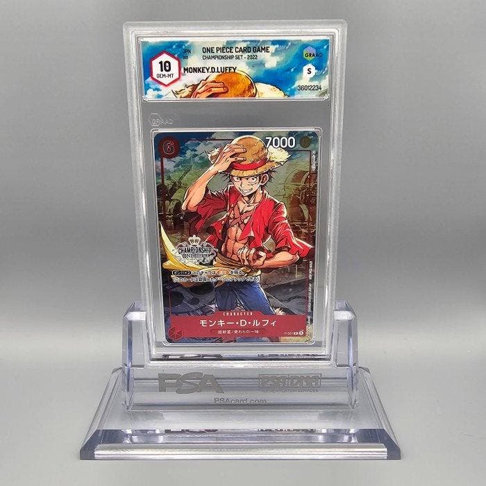One Piece Graded card - Championship! Monkey.D.Luffy P-001 -, Hobby & Loisirs créatifs, Jeux de cartes à collectionner | Autre