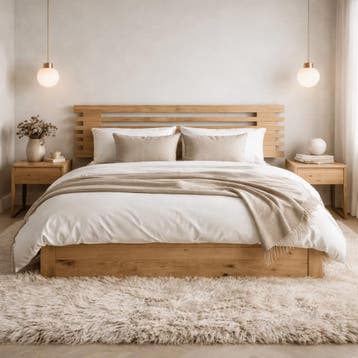 Forestales Norvale Massief Houten Bed met Lades - 180 x 210, Nieuw
