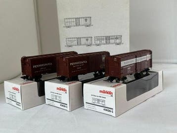 Märklin H0 - 45650 - Modeltrein goederenwagonset (1) - 3x, Nieuw
