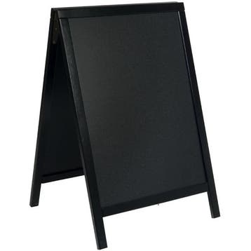 Krijtstoepbord | WOODY | Hout | Zwart | Weerbestendig |, Verzenden, Nieuw in verpakking
