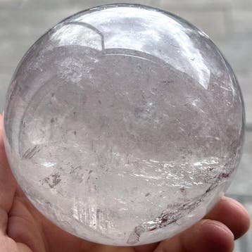 Good Quality AAA rock crystal sphere Kristal - Hoogte: 8.91