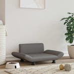 vidaXL Hondenmand 70x45x28 cm kunstleer grijs, Verzenden, Nieuw