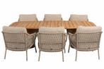 4 Seasons Outdoor Sardinia low dining tuinset latte met, Nieuw