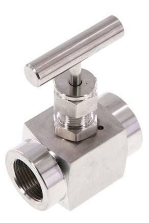 Vanne à aiguille G3/4 en acier inoxydable PTFE 300 bar -, Verzenden