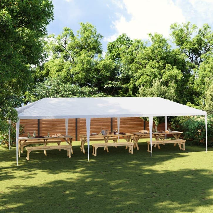 vidaXL Partytent 4x9 m wit, Tuin en Terras, Partytenten, Nieuw, Verzenden