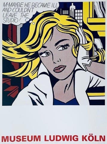 Roy Lichtenstein (1923-1997) - Maybe, 1965 - Museumsprint -