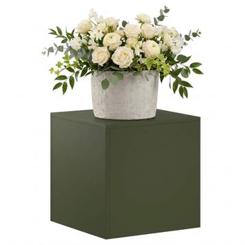 vidaXL Plantenstand Olijfgroen 40 x 40 x 40 cm weervast, Tuin en Terras, Verzenden, Nieuw
