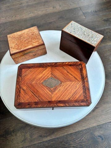 Doos (3) - Hout - Speldozen