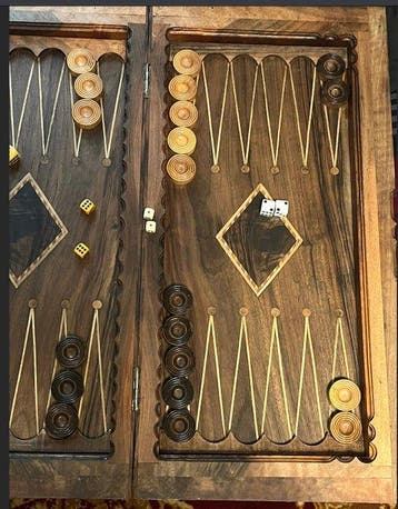 Backgammon and chess game - Inde - Fin du XXe siècle