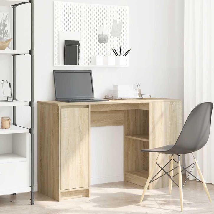 vidaXL Bureau 120x42x76 cm spaanplaat sonoma eikenkleurig, Maison & Meubles, Bureaux, Envoi