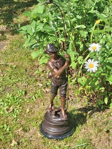 Figuur - Junger neapolitanischer Fischer - Brons, Antiek en Kunst