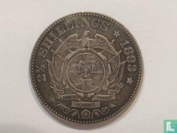 Zuid-Afrika 2½ shillings 1893, Verzenden, Overige landen, Losse munt, Goud