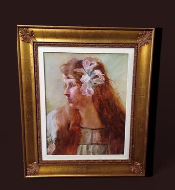 Gustave Fayet (1865-1925), Attribué(e) à - Ritratto di Donna