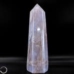 Obélisque en quartz rose lavande naturel – Harmonie douce,