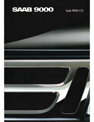 1989 SAAB 9000 CD BROCHURE NEDERLANDS, Ophalen of Verzenden