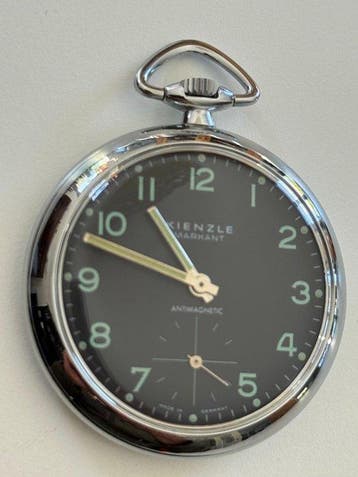 Kienzle - Markant - Art Deco Design - Seltene Taschenuhr