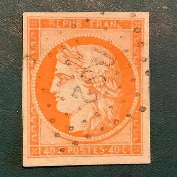 Frankrijk 1849 - 40 cent Ceres met ruime marges - Yvert 5, Gestempeld