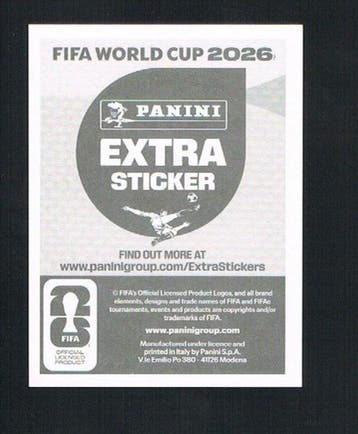 2026 Panini FIFA World Cup 2026 Kylian Mbappé Extra sticker, Nieuw