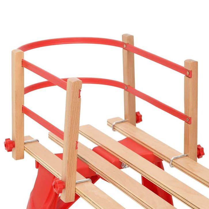 vidaXL Rugleuning voor slee multiplex rood, Kinderen en Baby's, Speelgoed | Buiten | Sleeën, Nieuw, Verzenden