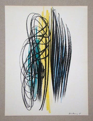 Hans Hartung (1904-1989) - Pastel P. 1958-35 - Signed and