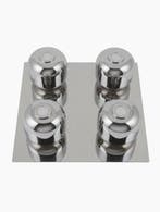 Plafondlamp (3) - Glas, Metaal - Partij plafondlampen met