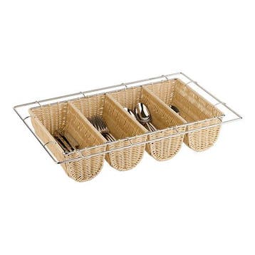 Bestekmand | Polyratten + Verchroomd | 1/1 GN |, Verzenden, Nieuw in verpakking